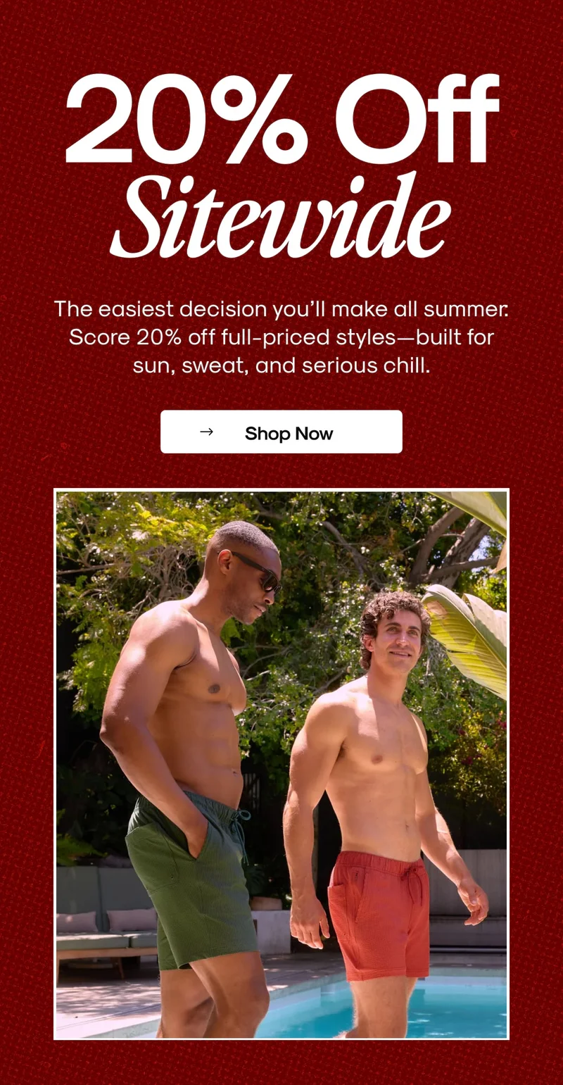 20% Off Sitewide