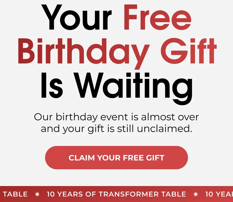 Your Free Birthday Gift Is Waiting