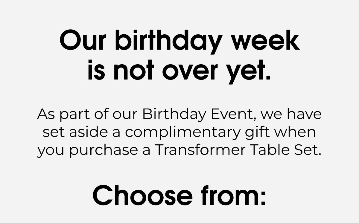 Our birthday week is not over yet.