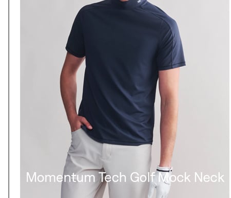 Momentum Tech Golf Mock Neck