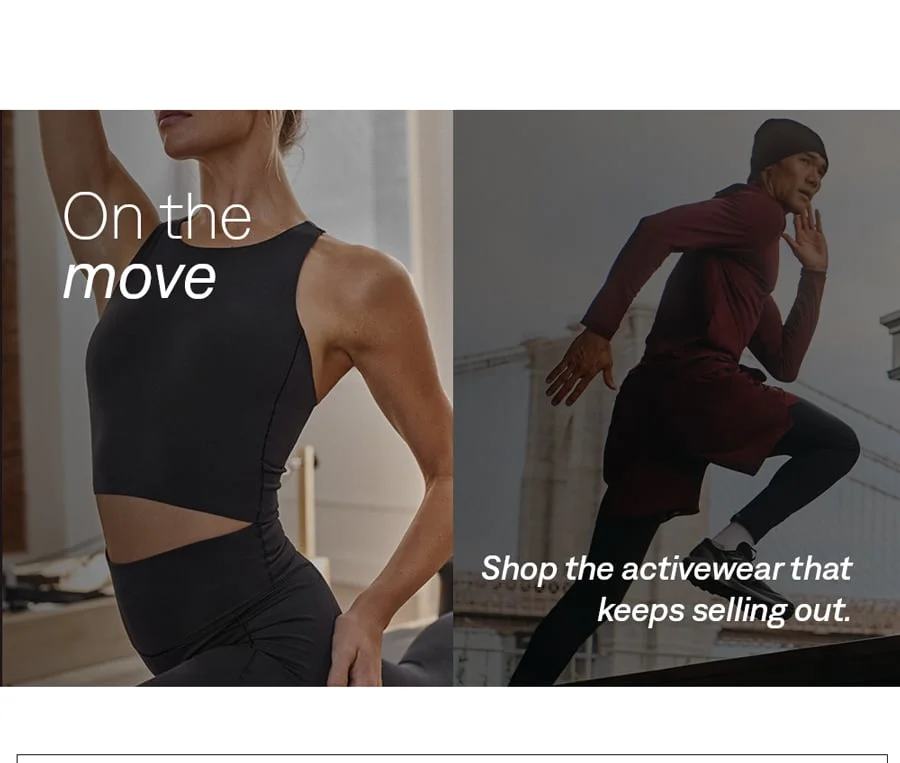On the movie: Activewear that keeps selling out