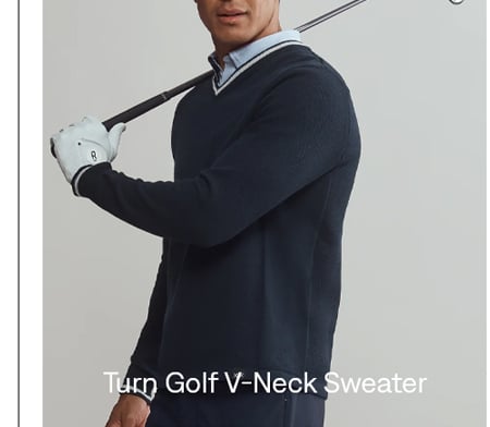 Turn Golf V-Neck Sweater