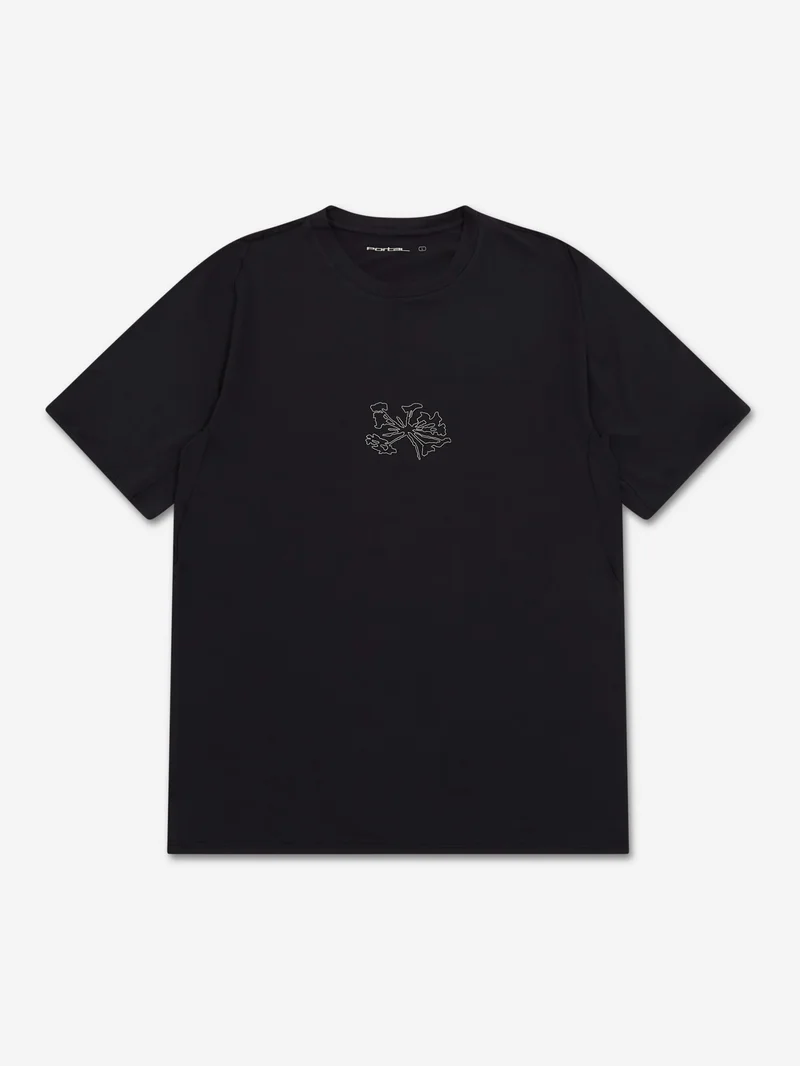 Image of Portal Lateral Peak Short Sleeve T-Shirt- Black Beauty