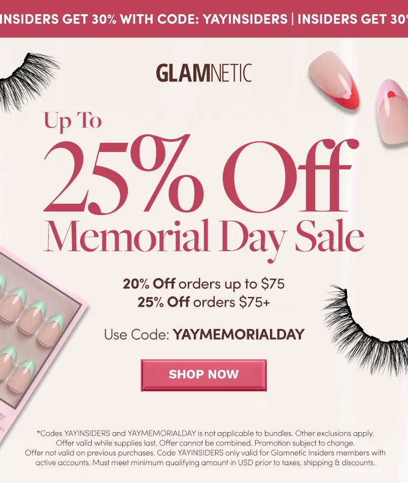 Get up to 25% OFF Memorial Day Sale