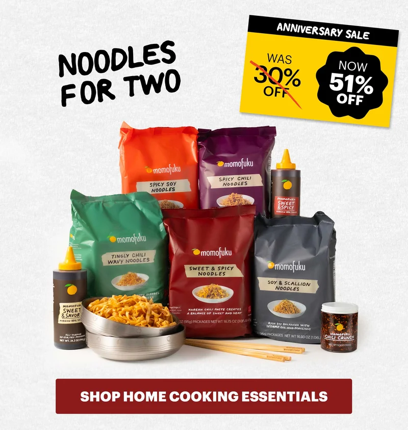 Header: Noodles for Two (30% now 51%) CTA: SHOP NOODLES FOR TWO