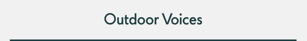 Outdoor Voices