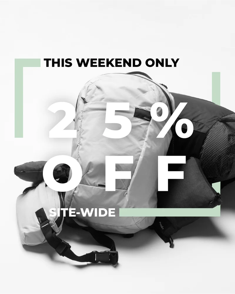 This weekend only 25% off site-wide