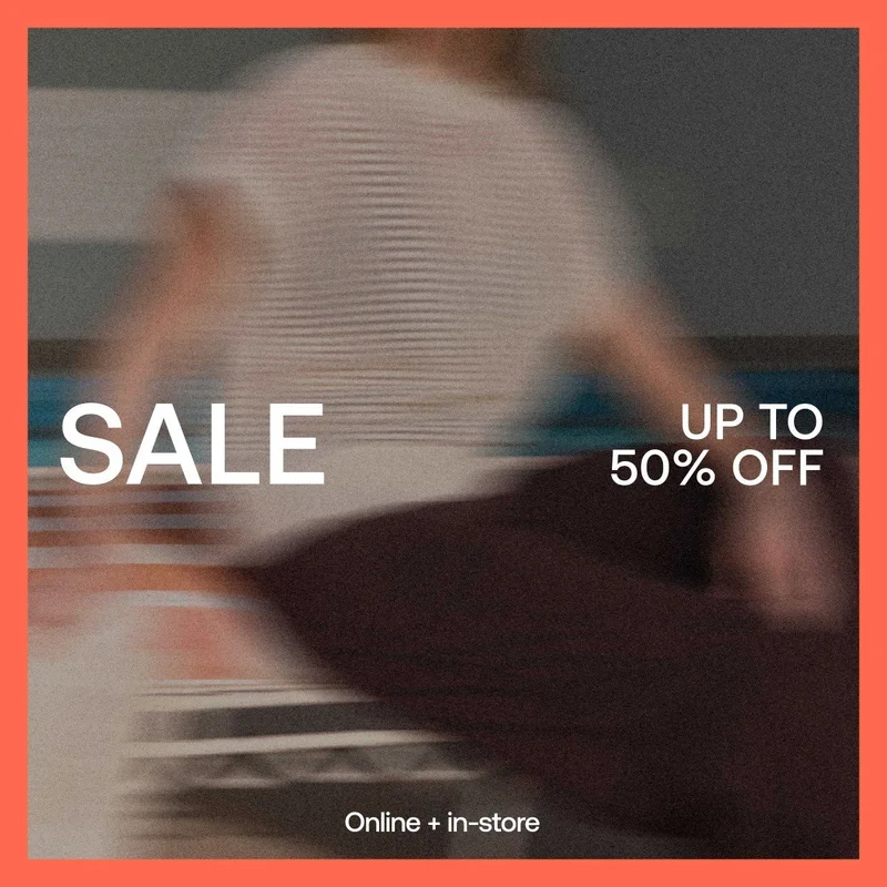 Up to 50% off sale is now on