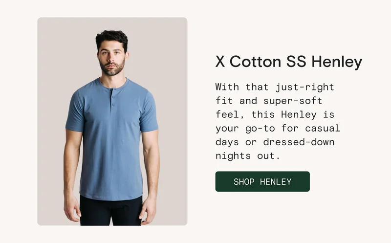 X Cotton SS Henley