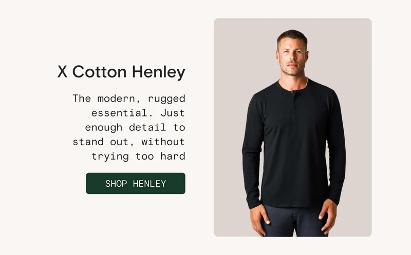 X Cotton Henley