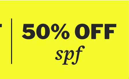 50% off SPF