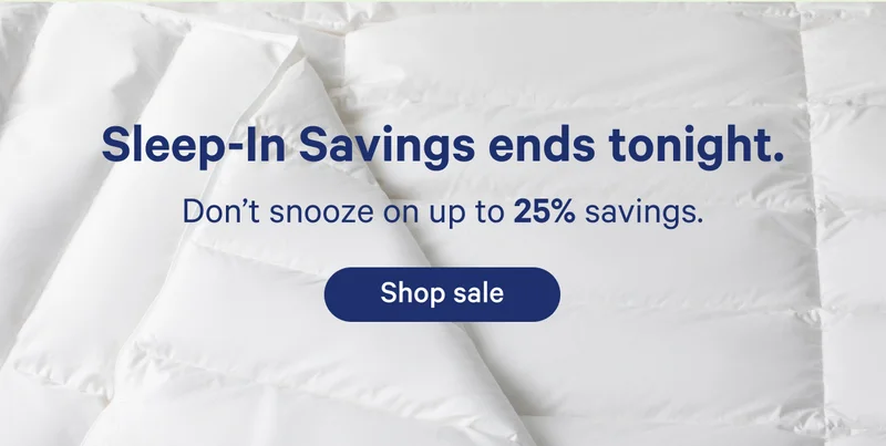 Sleep-in savings ends tonight