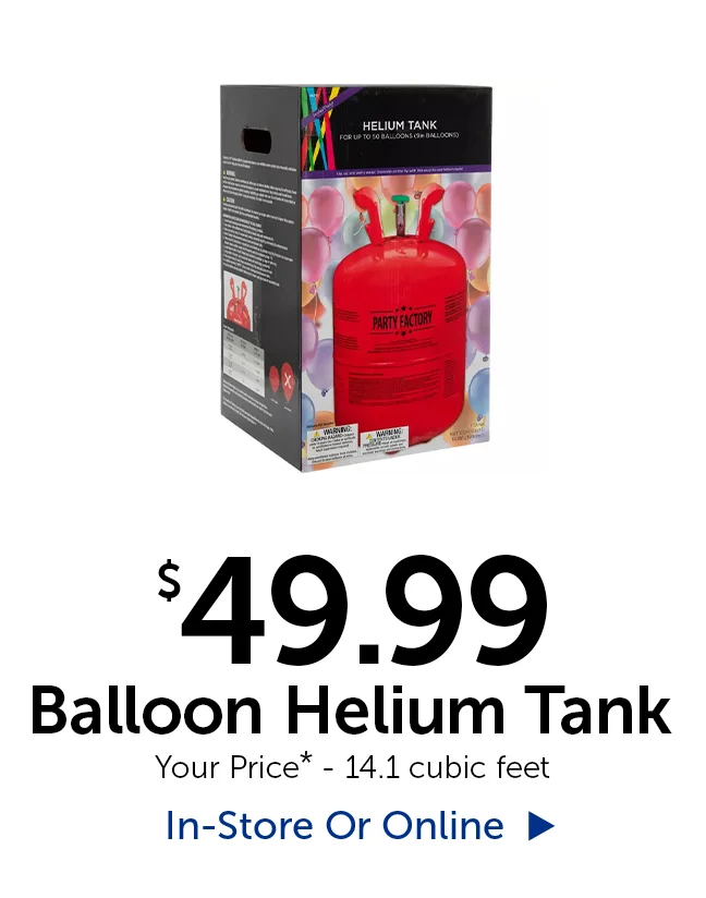 $49.99 Balloon Helium Tank - Your Price - 14.1 cubic feet