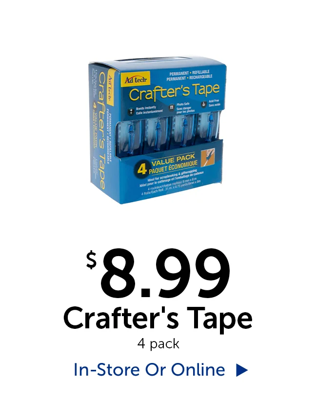 $8.99 Crafter's Tape - 4 pack