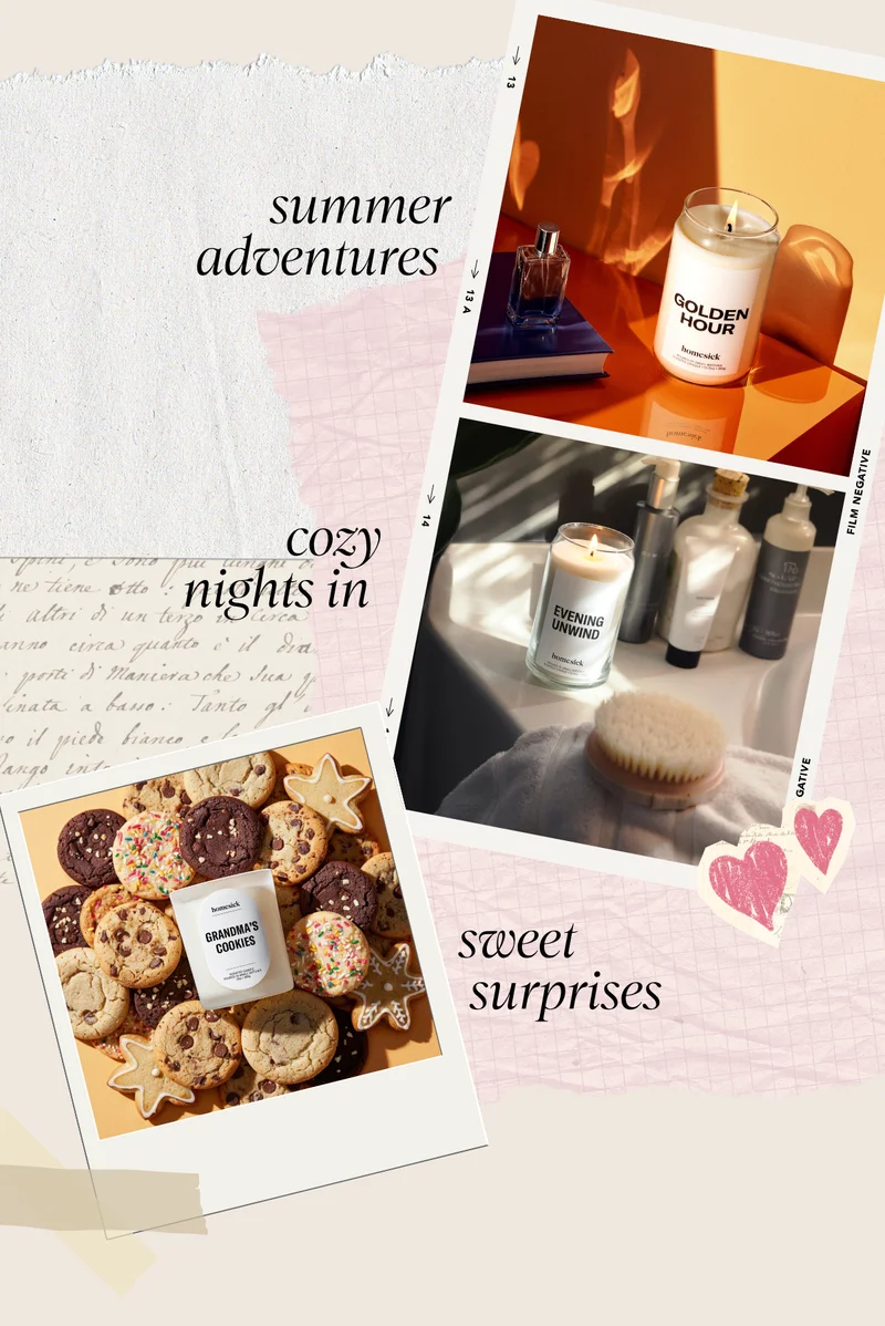 Summer adventures | Cozy nights in | Sweet surprises