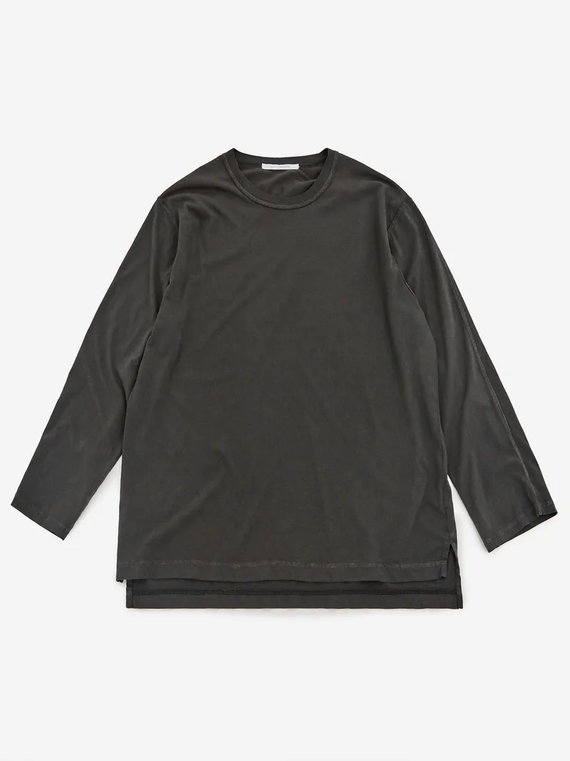 Image of AFFXWRKS Micro Logo Long Sleeve T-Shirt - Washed Black