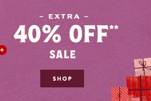 Extra 40% off sale. Shop.