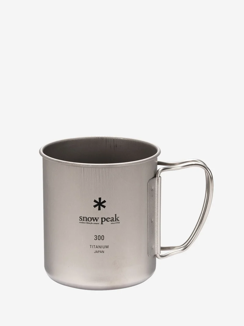 Image of Snow Peak Titanium Single Cup 300ml - Silver