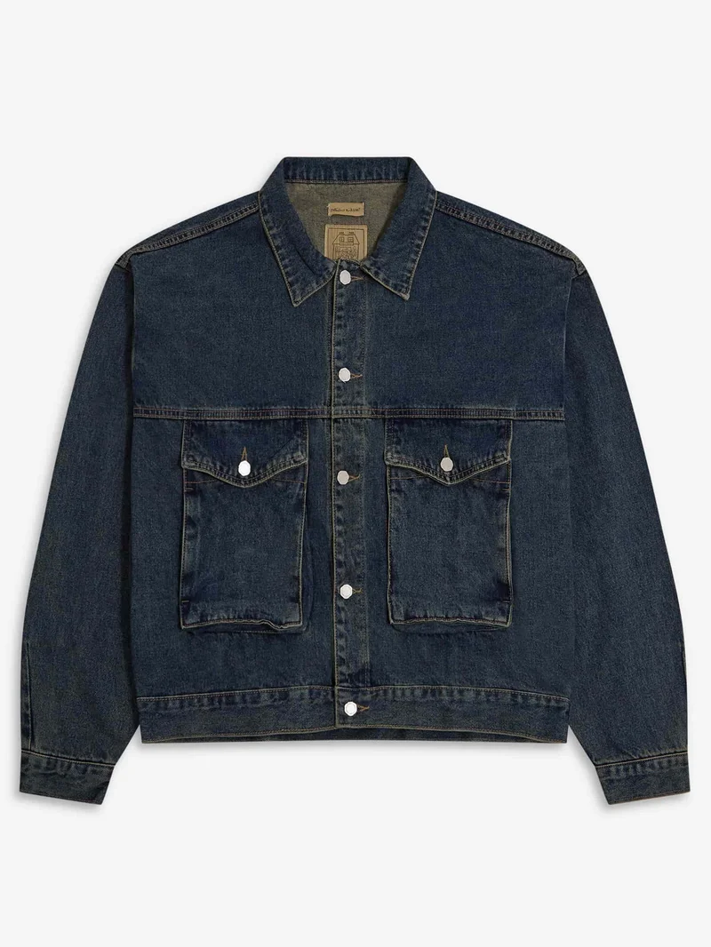 Image of Estudio Niksen Boxy Denim Trucker - Blue