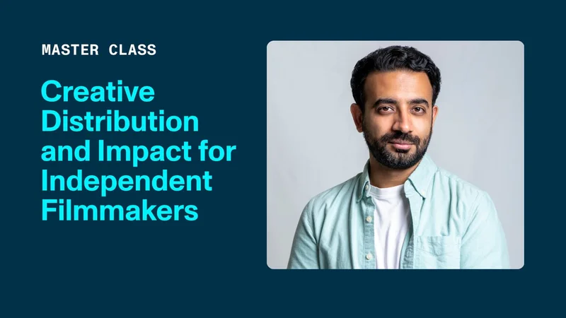 Graphic with profile picture of Producer Pulkit Datta and text that reads: "Creative Distribution and Impact for Independent Filmmakers."