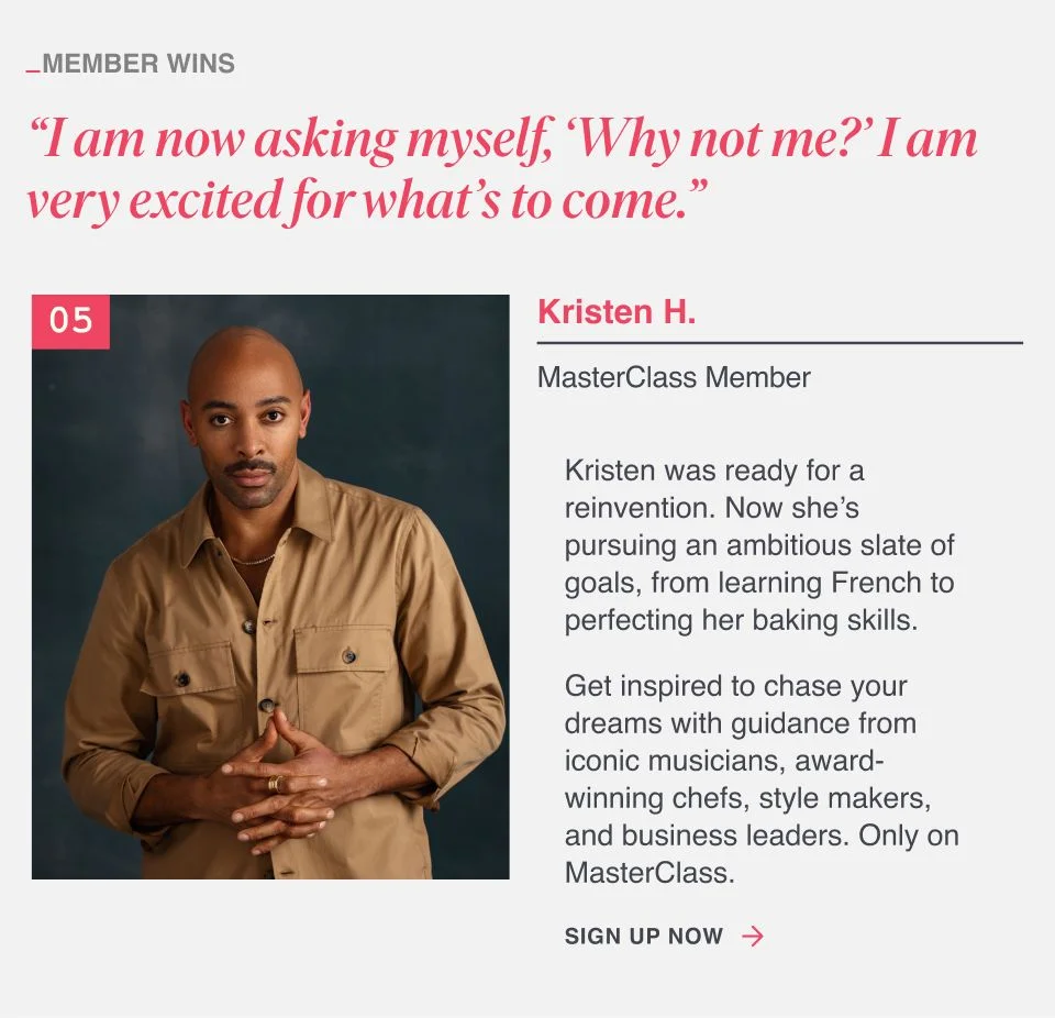 "I am now asking myself, 'Why not me?' I am very excited for what's to come."