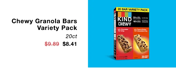 Chewy Granola Bars Variety Pack