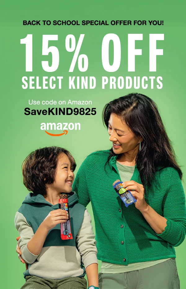 SHOP KIND AMAZON DEALS with code SaveKIND9825
