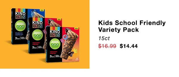 KIND Kids School Friendly Variety Pack