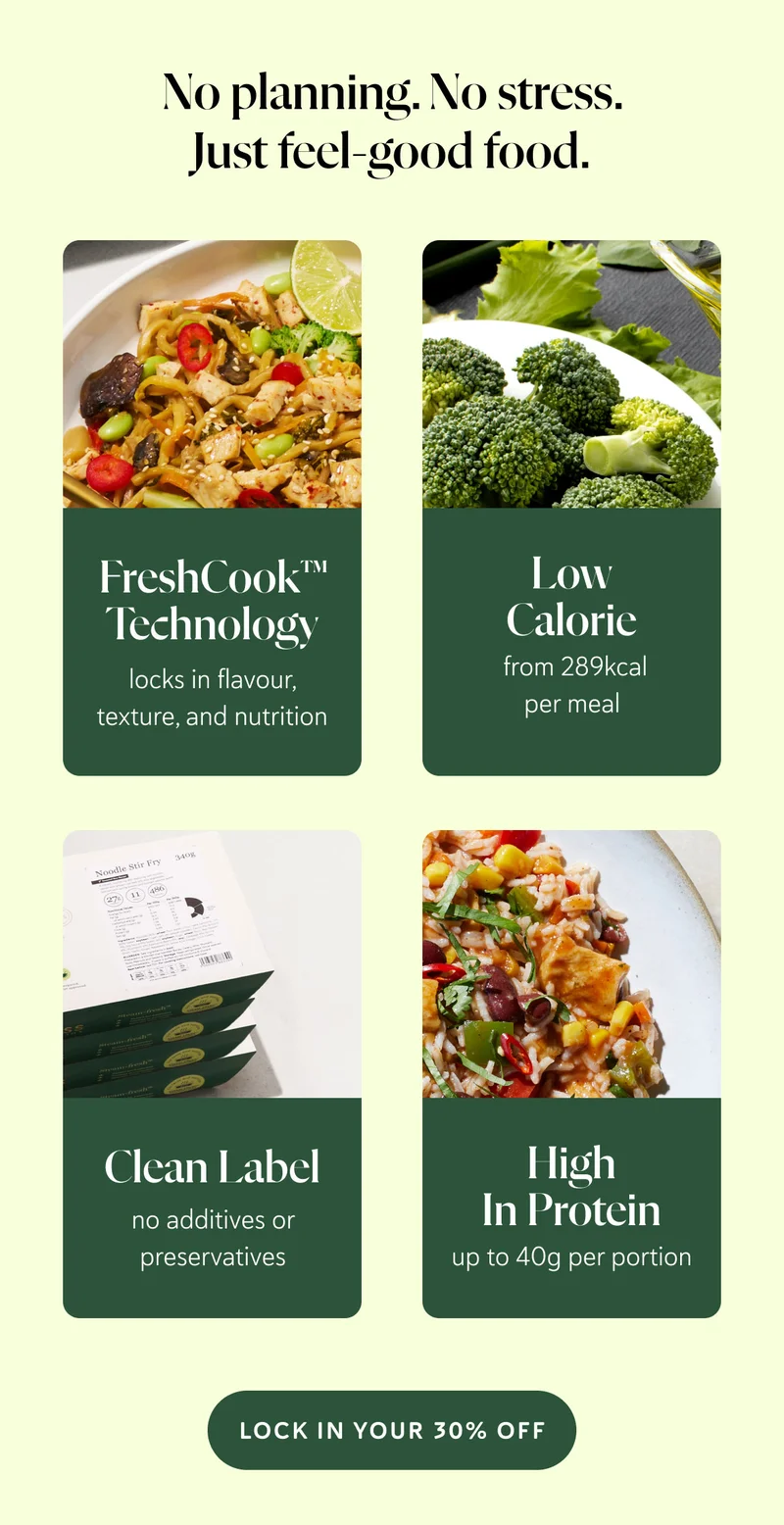No planning. No stress. Just feel-good food.