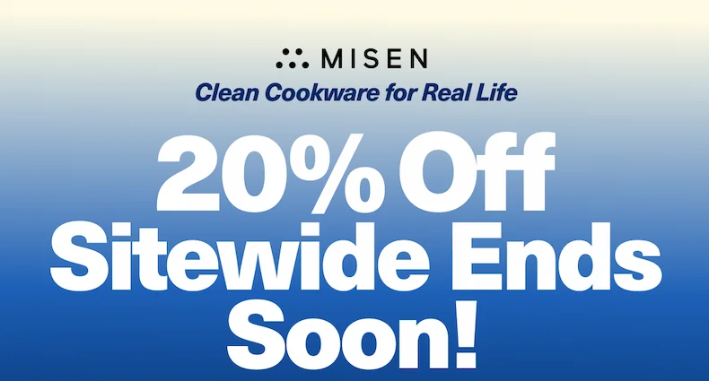 Misen | 20% off sitewide ends soon!
