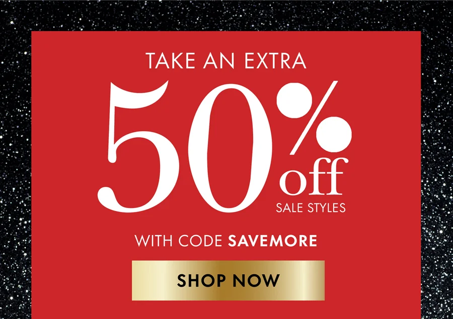 Take An Extra 50% Off Sale Styles With Code discount code