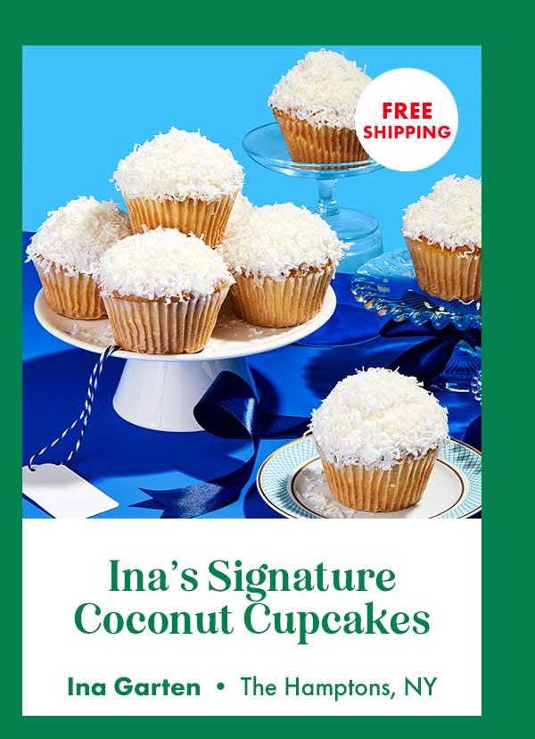 Ina's Signature Coconut Cupcakes Ina's Signature Coconut Cupcakes