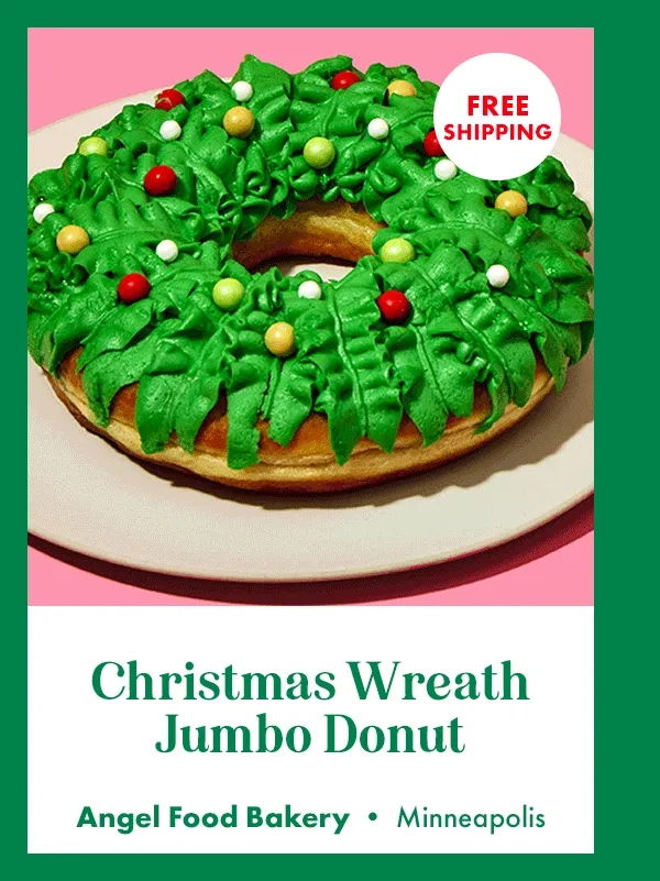Christmas Wreath Jumbo Donut Christmas Wreath Jumbo Donut
