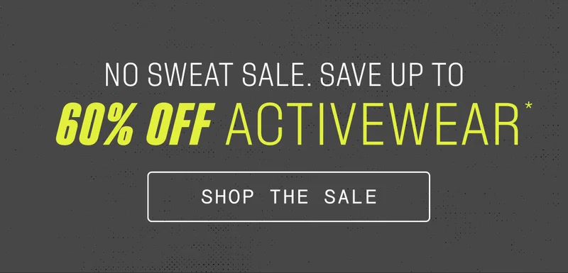 up to 60% off activewear sale