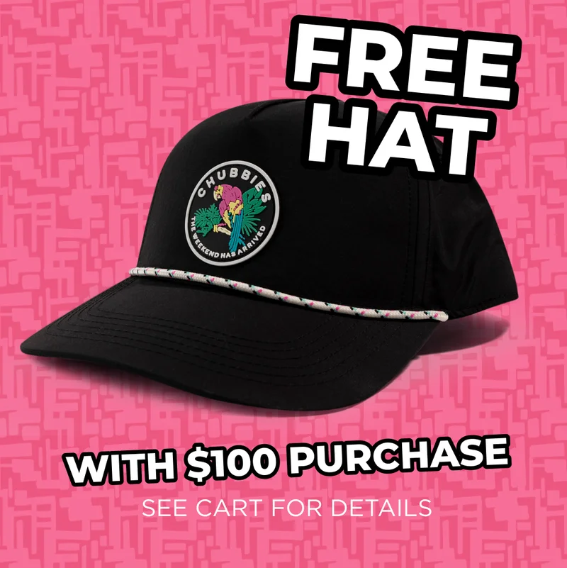 FREE HAT WITH $100 PURCHASE - See Cart For Details