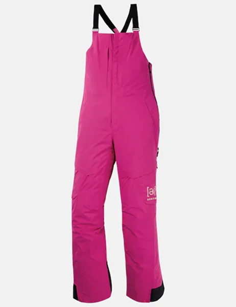 Studio shot of the Women's Burton [ak]® Kimmy GORE-TEX 2L Bib Pants in Very Berry