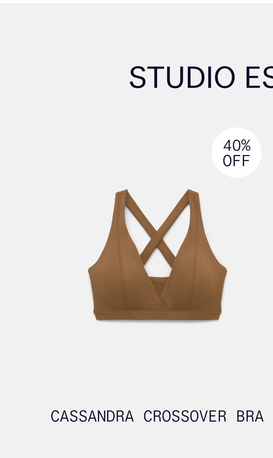 STUDIO ESSENTIALS  |  Cassandra V Neck Bra
