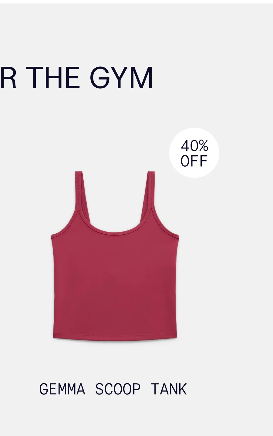 LAYERS FOR THE GYM  |  Gemma Scoop Tank