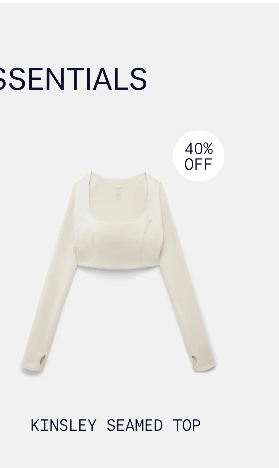STUDIO ESSENTIALS  |  Kinsley Seamed Top