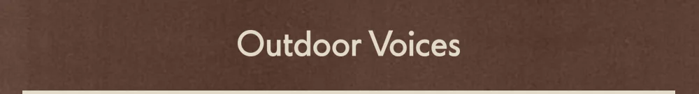 Outdoor Voices