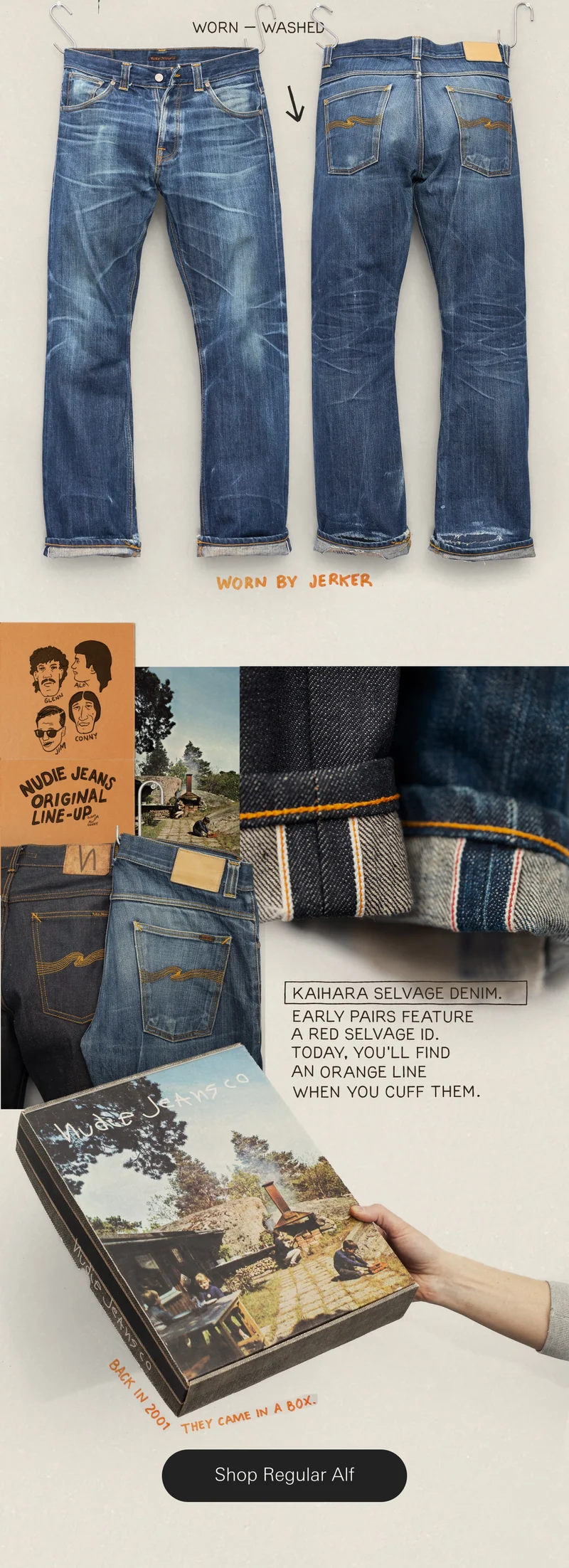Shop Regular Alf Dry Selvage