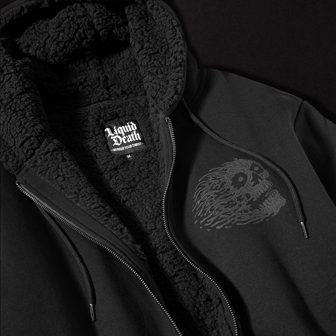 Instant death sherpa hoodie