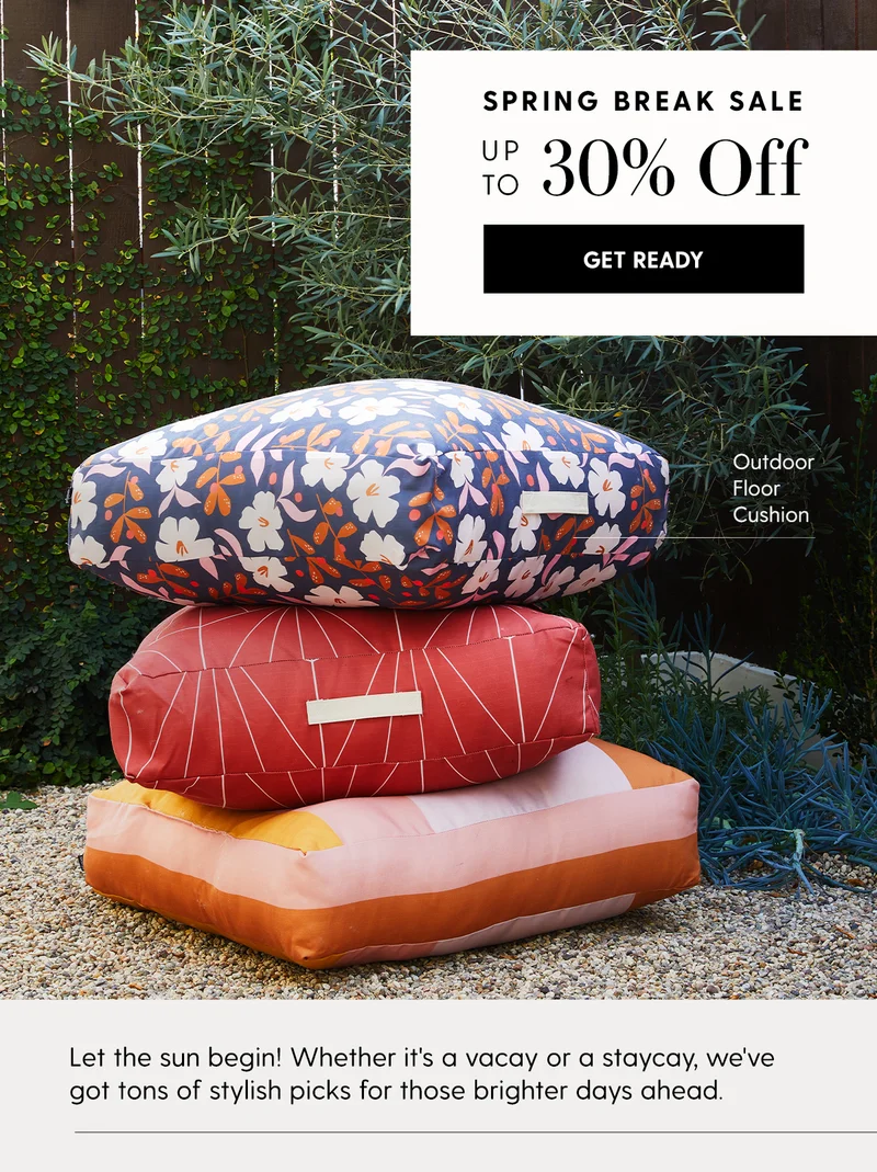 Spring Break Sale | Up to 30% Off | Let the sun begin! Whether it's a vacay or a staycay, we've got tons of stylish picks for those brighter days ahead. | Get Ready