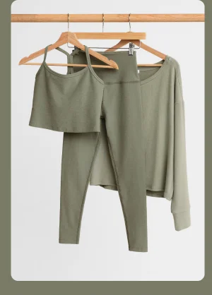 Spacedye Caught In The Midi High Waisted Legging in Grey Sage Heather