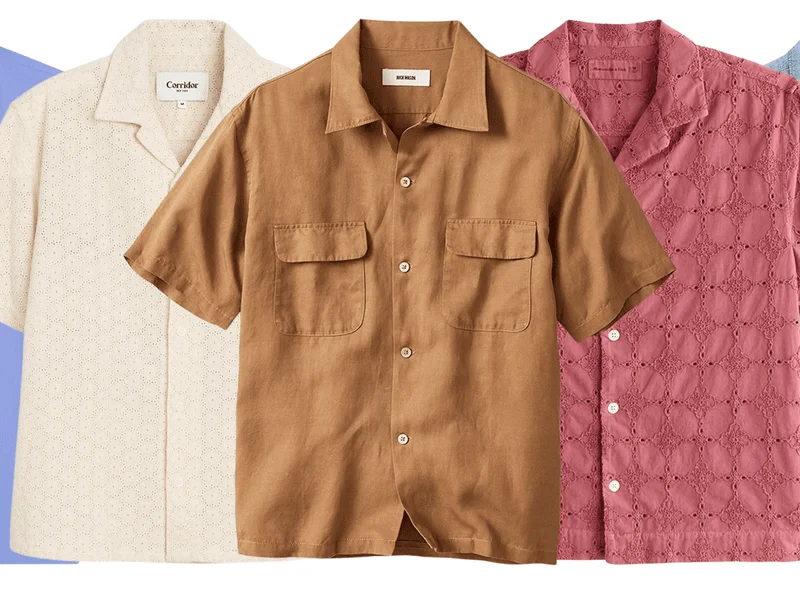 Image may contain: Clothing, Shirt, Home Decor, Linen, Sleeve, and Khaki
