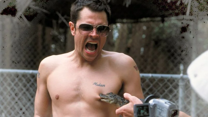 Image may contain: Johnny Knoxville, Photography, Face, Head, Person, Portrait, Accessories, Glasses, Sunglasses, and Adult