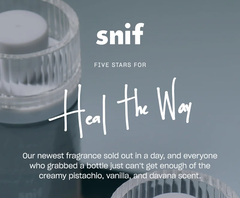 Heal the Way sold out in a day, and everyone who grabbed a bottle just can’t get enough of the creamy pistachio, vanilla, and davana scent.