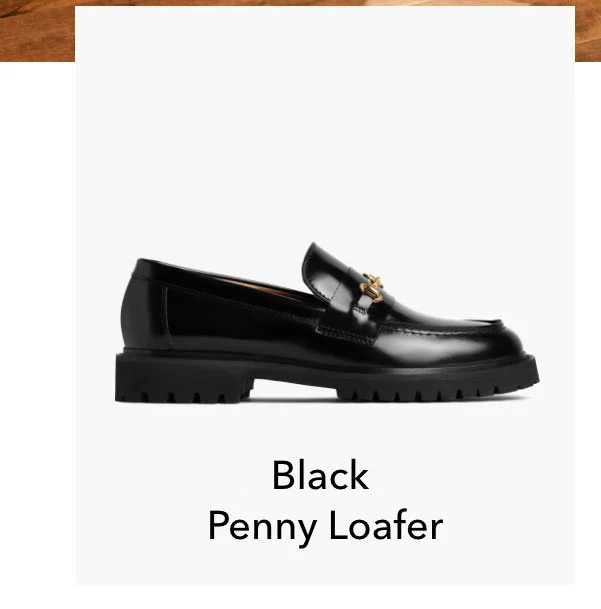 Black Penny Loafer
