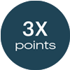 Earn 3X points on all other purchases*