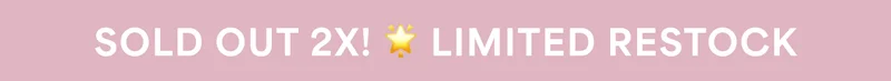 SOLD OUT 2X! ⭐ LIMITED RESTOCK